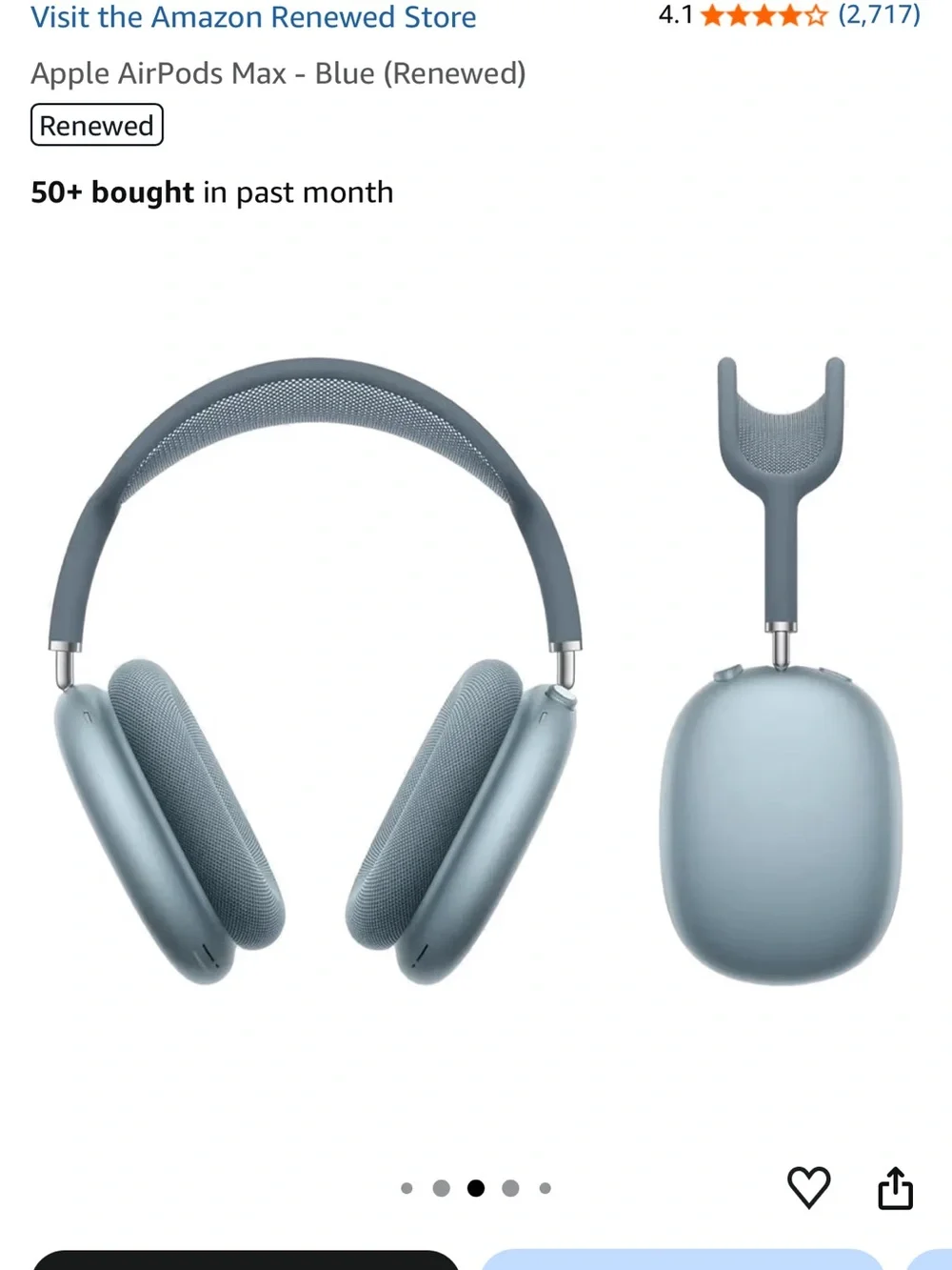 Apple AirPods Max Sky Blue Over-Ear Headphones